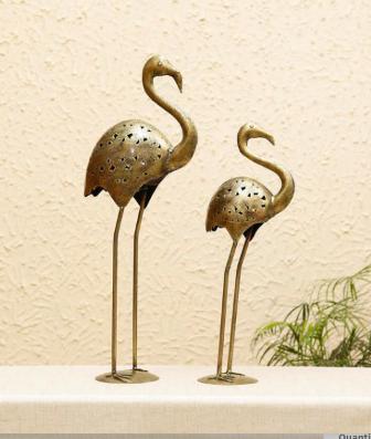 Iron Antique Swan Set of 2