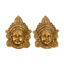  Metal Lord Mata Face Wall Hanging Set of 2